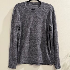 Lululemon Medium Heather Surge Warm Long Sleeve Shirt Run Athletic Performance